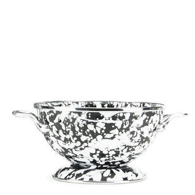 BL24 - Black Swirl Petite Colander - Image