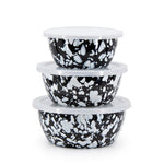 BL30 - Black Swirl Nesting Bowls - Image