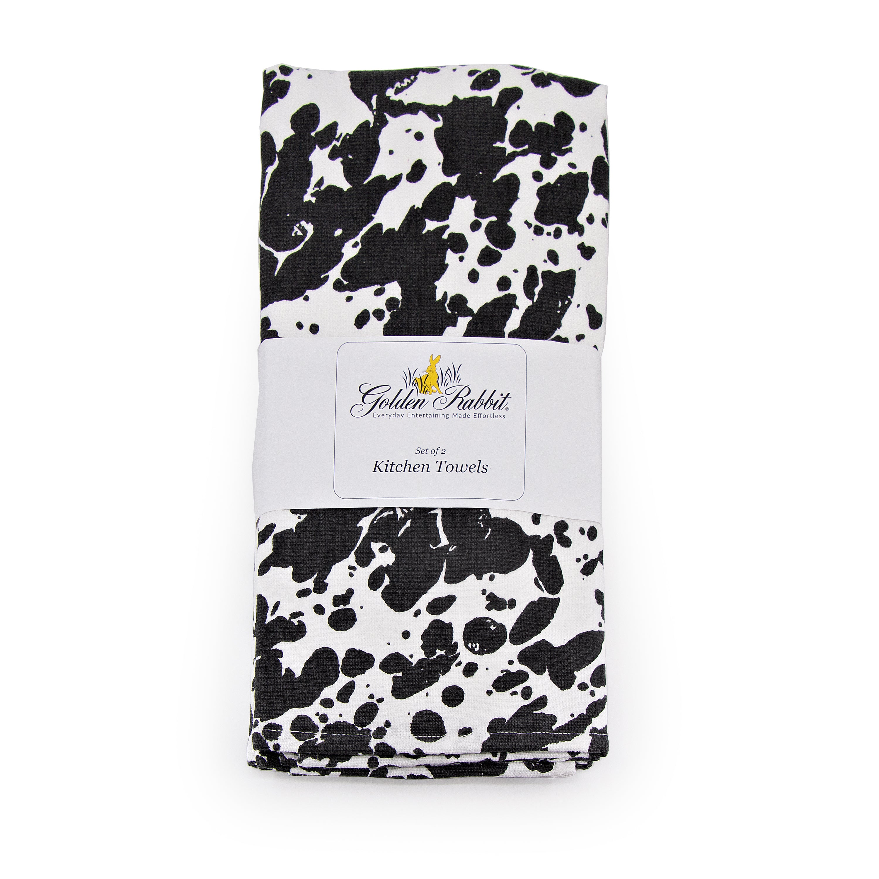 BL52 - Kitchen Towel Set - Black Swirl Design - UPC 619199521342 – Golden  Rabbit Enamelware