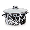 Black Swirl 6 Qt Stock Pot