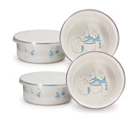 BPB60S4 - Set of 4 Boy Bunnies Child Bowls - Image