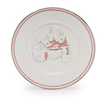 BPG11S4 - Set of 4 Girl Bunnies Child Plates - ImageAlt2