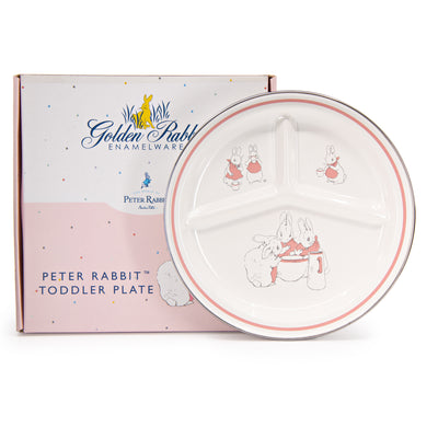 BPG16 - Girl Bunnies Toddler Plate - Image