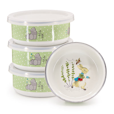 BPM60S4 - Set of 4 Polka Dot Peter Child Bowls - Image