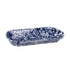 Cobalt Swirl Oval Basket