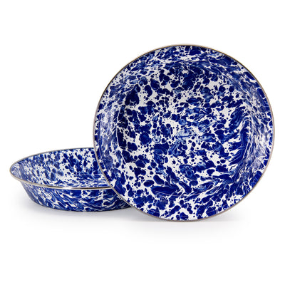 CB17 - Cobalt Swirl Pie Plate - Image