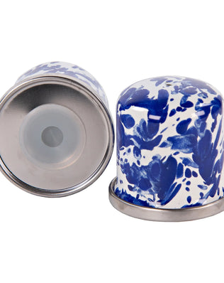 CB37 - Cobalt Swirl Salt & Pepper - Golden Rabbit Enamelware