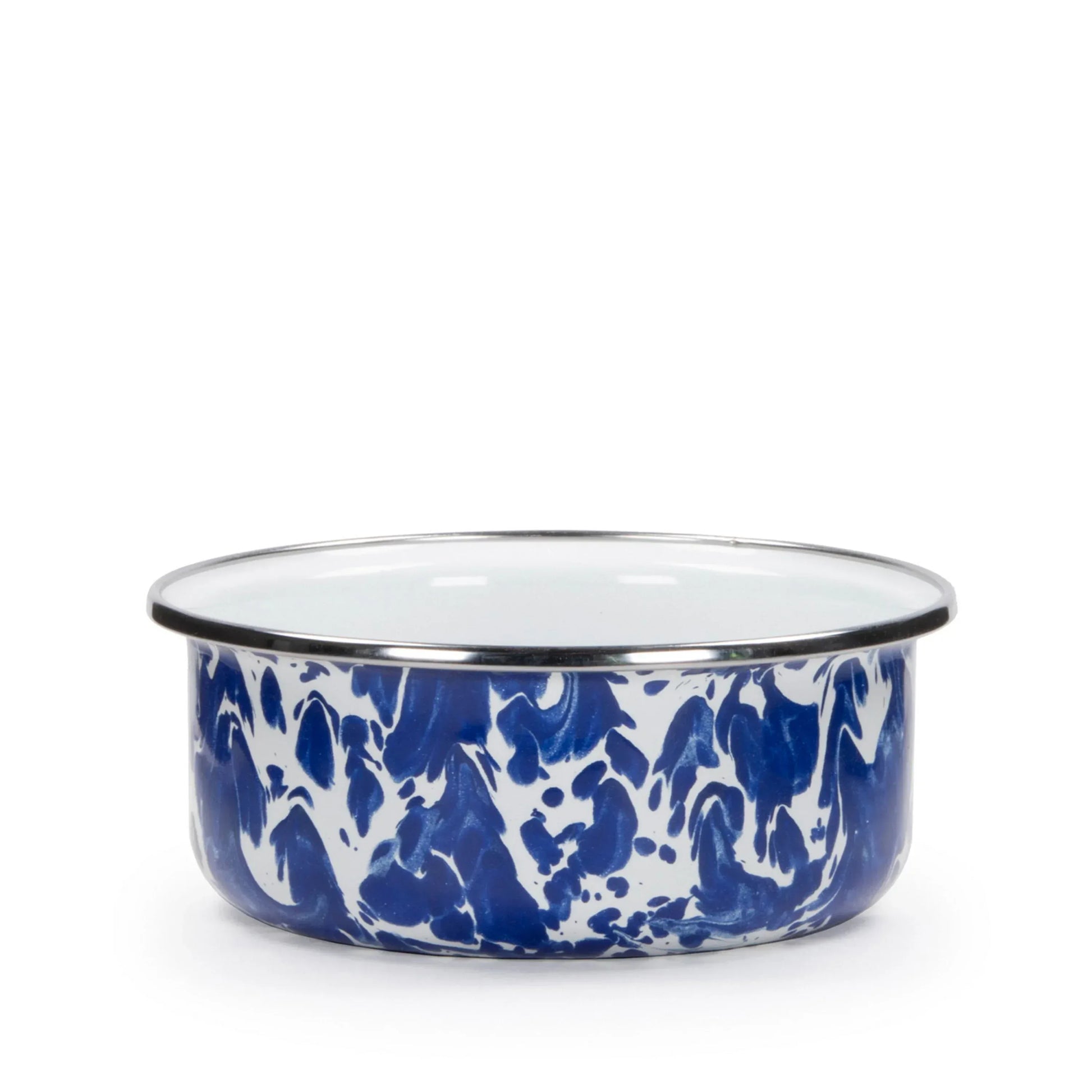 CB60S4 - Cobalt Swirl 14oz Soup Bowls - Set of 4 - Golden Rabbit Enamelware