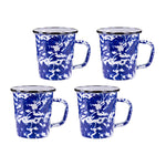 CB66S4 - Set of 4 Cobalt Swirl Latte Mugs - Image