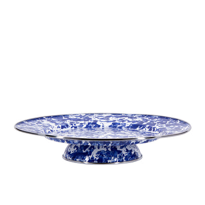 CB76 - Cobalt Swirl Cake Plate  Primary Image