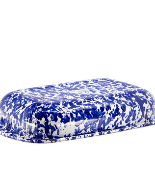 CB78 - Cobalt Swirl Baking Pan - Golden Rabbit Enamelware