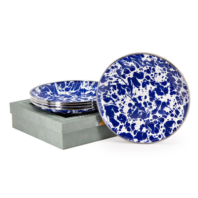 CB96 - Cobalt Swirl Appetizer Plate Set - Image