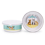 CD60S4 - Set of 4 Raining Cats and Dogs Child Bowls   AltImage2