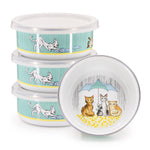 CD60S4 - Set of 4 Raining Cats and Dogs Child Bowls  Primary Image
