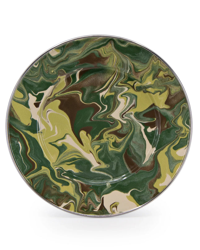 CM11S4 - Camouflage Sandwich Plates - Set of 4 - Golden Rabbit Enamelware