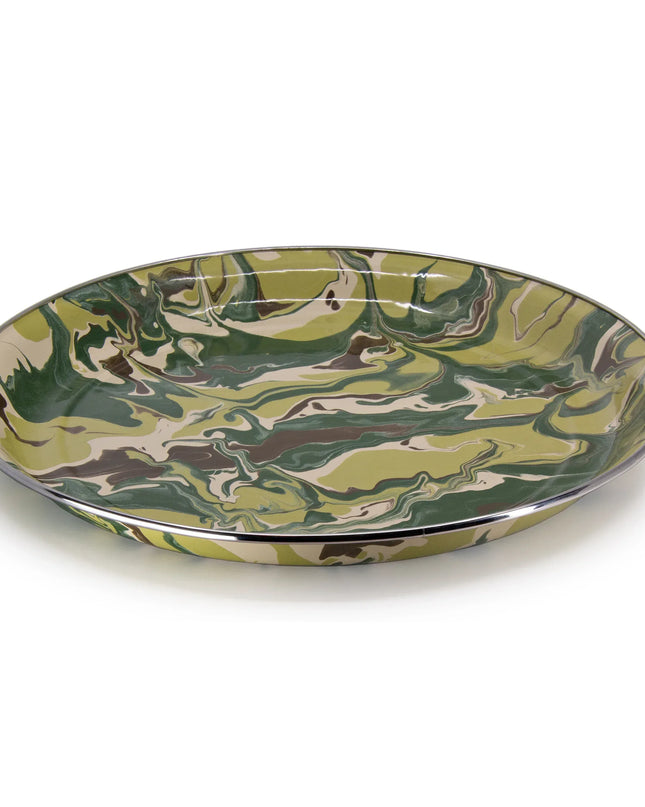 CM21 - Camouflage Medium Tray - Golden Rabbit Enamelware