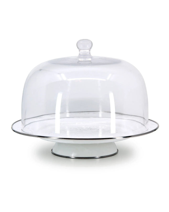 COVER - Glass Dome For Cake Plate - Golden Rabbit Enamelware