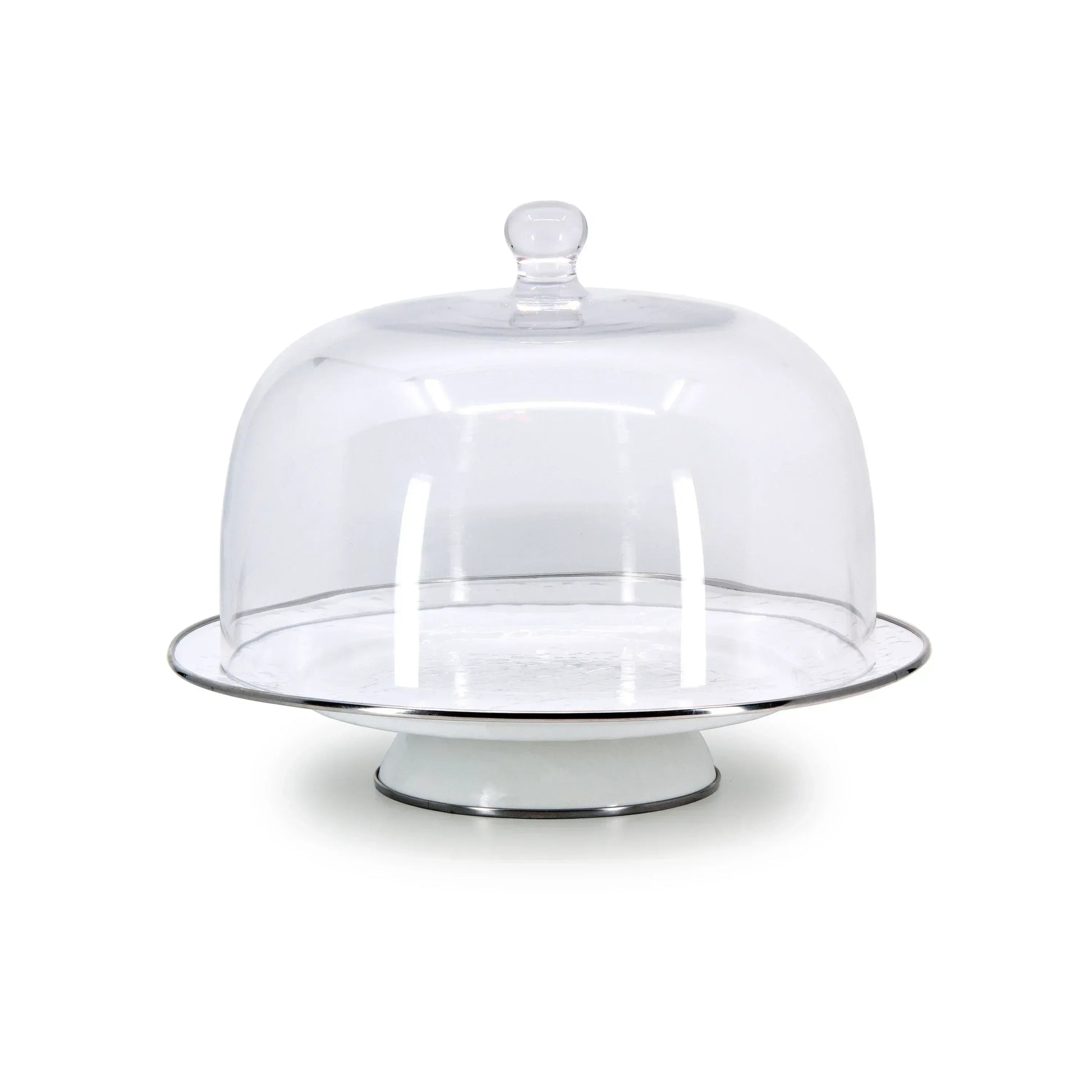 COVER - Glass Dome For Cake Plate - Golden Rabbit Enamelware