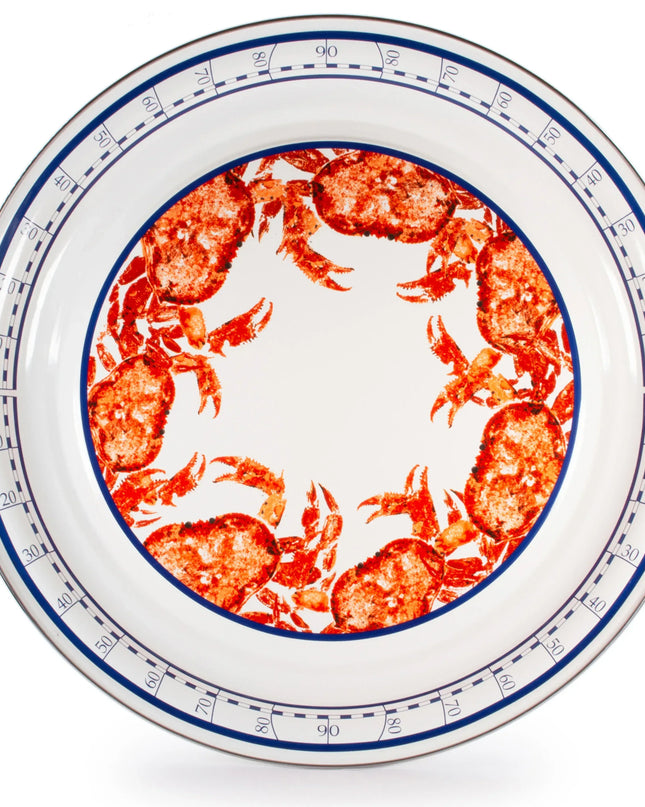 CR01 - Crab House Large Tray - Golden Rabbit Enamelware