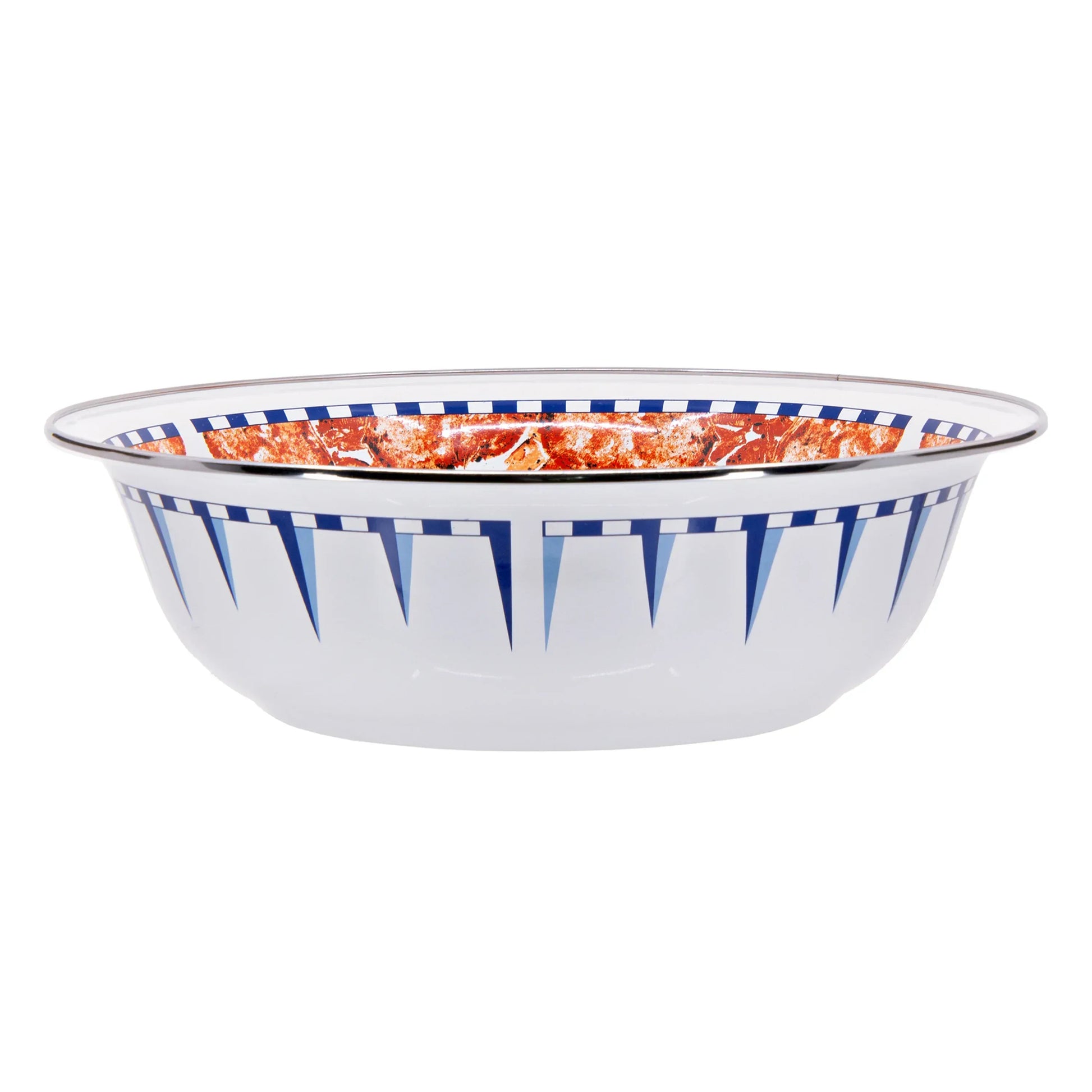 CR03 - Crab House Serving Bowl - Golden Rabbit Enamelware