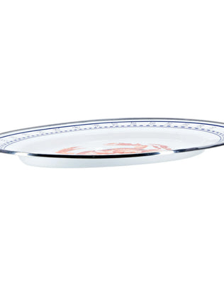 CR06 - Crab House Oval Platter - Golden Rabbit Enamelware