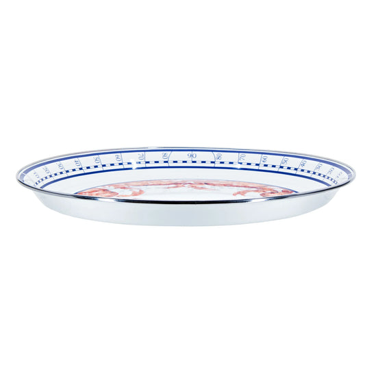 CR21 - Crab House Medium Tray - Golden Rabbit Enamelware