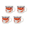 Set of 4 Crab House Grande Mugs