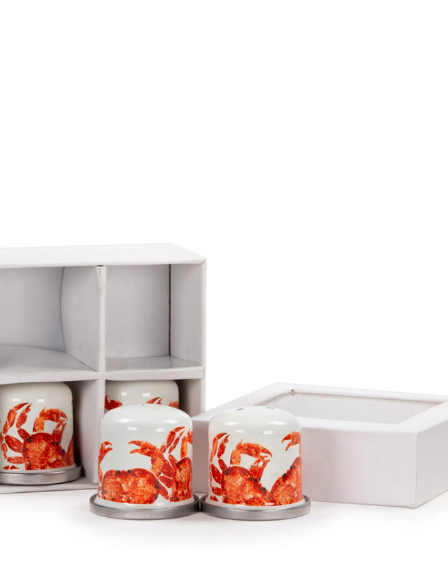 CR37 - Crab House Salt & Pepper - Golden Rabbit Enamelware