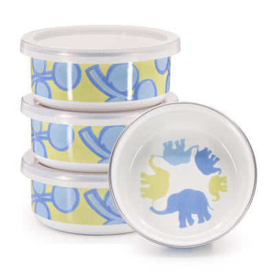 EL60S4 - Set of 4 Elephant Child Bowls - Image