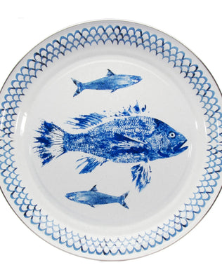 FC01 - Fish Camp Large Tray - Golden Rabbit Enamelware