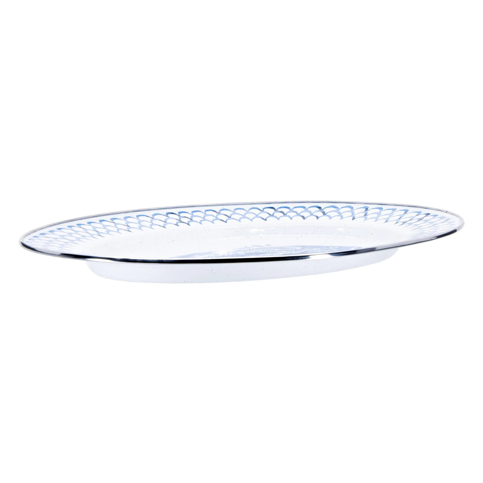 FC06 - Fish Camp Large Tray - Golden Rabbit Enamelware