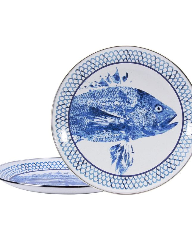 FC36S2 - Fish Camp Chargers - Golden Rabbit Enamelware