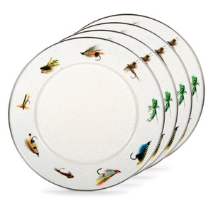 FF07S4 - Fishing Fly Dinner Plates - Set of 4  1
