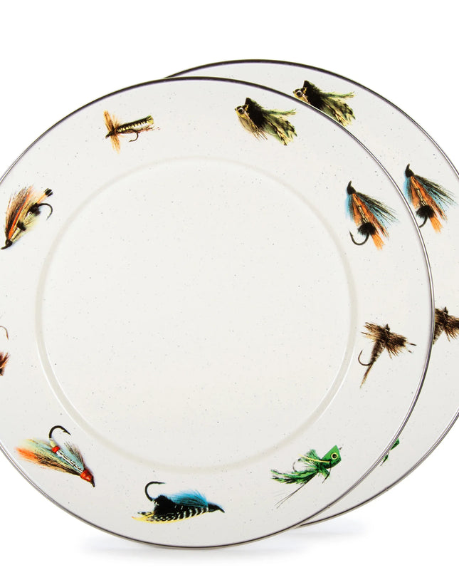 FF26S2 - Fishing Fly Chargers - Set of 2 - Golden Rabbit Enamelware