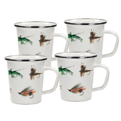 FF66S4 - Set of 4 Fishing Fly Latte Mugs  Primary Image