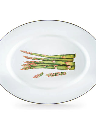 FP06 - Fresh Produce Oval Platter - Golden Rabbit Enamelware