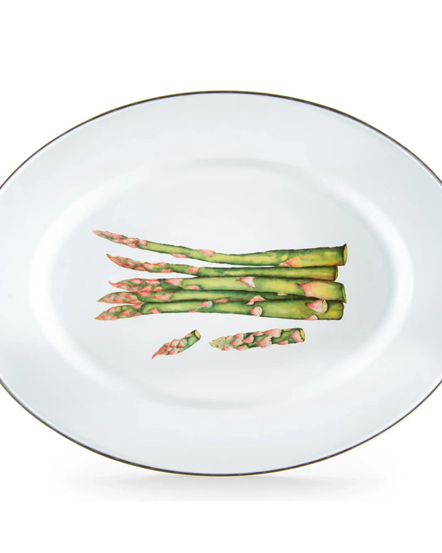 FP06 - Fresh Produce Oval Platter - Golden Rabbit Enamelware