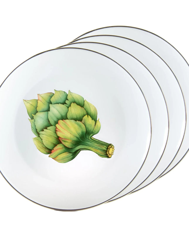 FP56S4 - Fresh Produce Dinner Plates - Set of 4 - Golden Rabbit Enamelware