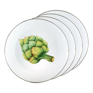 FP56S4 - Fresh Produce Dinner Plates - Set of 4 - Golden Rabbit Enamelware