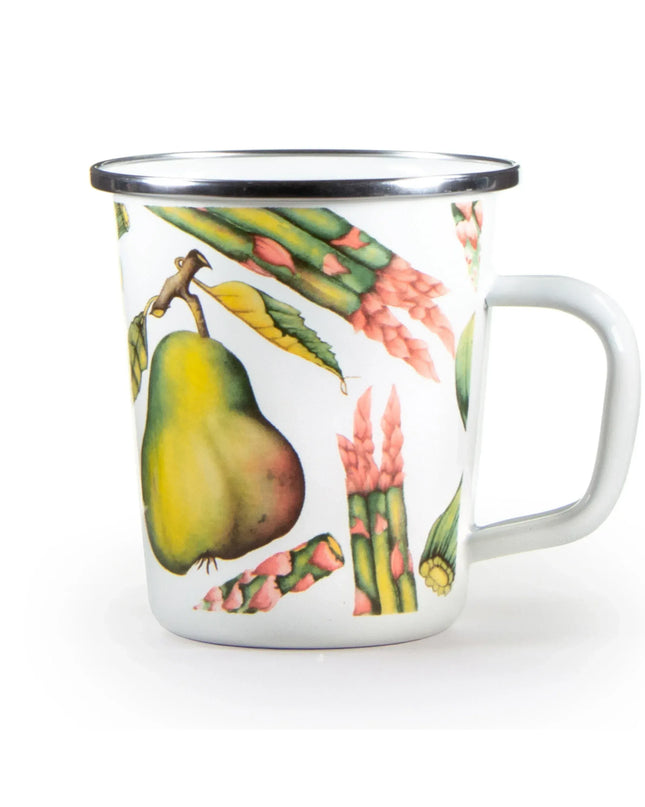 FP66S4 - Fresh Produce 16 oz Latte Mugs - Set of 4 - Golden Rabbit Enamelware