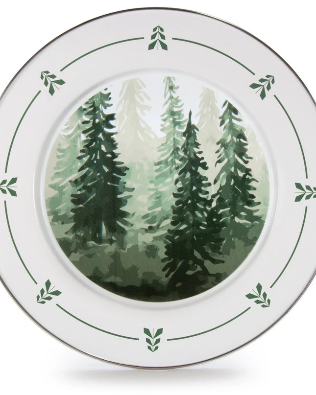 FT26S2 - Forest Glen Chargers - Set of 2 - Golden Rabbit Enamelware