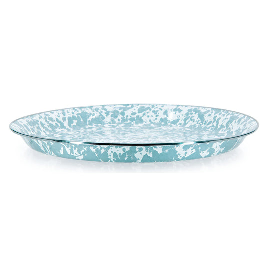 GL01 - Sea Glass Serving Tray - Golden Rabbit Enamelware