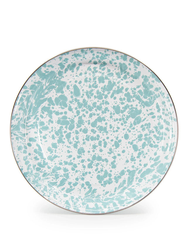 GL08 - Sea Glass Swirl Small Tray - Golden Rabbit Enamelware