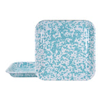 GL09S2 - Set of 2 Sea Glass Square Trays  Primary Image