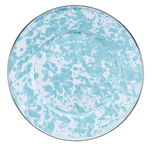 GL11S4 - Sea Glass Swirl Sandwich Plates - Set of 4 - Golden Rabbit Enamelware