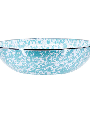 GL18 - Sea Glass Catering Bowl - Golden Rabbit Enamelware