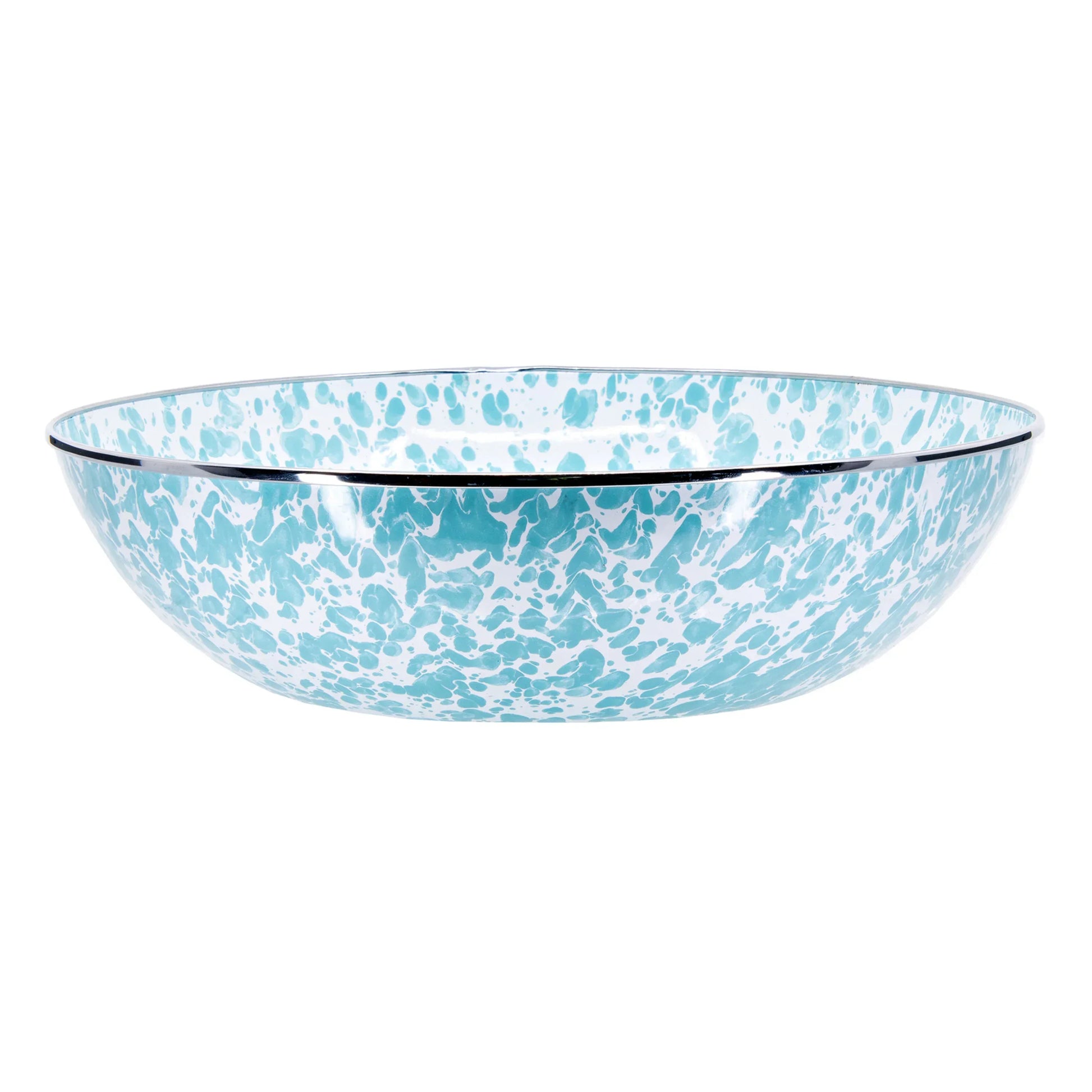 GL18 - Sea Glass Catering Bowl - Golden Rabbit Enamelware