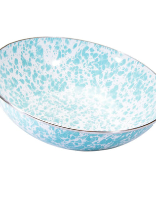 GL18 - Sea Glass Catering Bowl - Golden Rabbit Enamelware