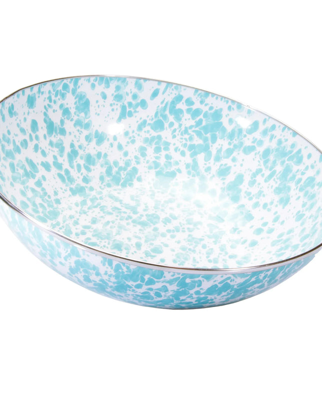 GL18 - Sea Glass Catering Bowl - Golden Rabbit Enamelware