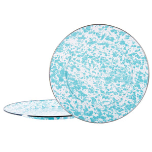GL26S2 - Sea Glass Swirl Chargers - Set of 2  1